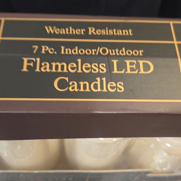 House & Garden Weather Resistant 7-PC Indoor/Outdoor LED Flameless Candles - Picture 6 of 8